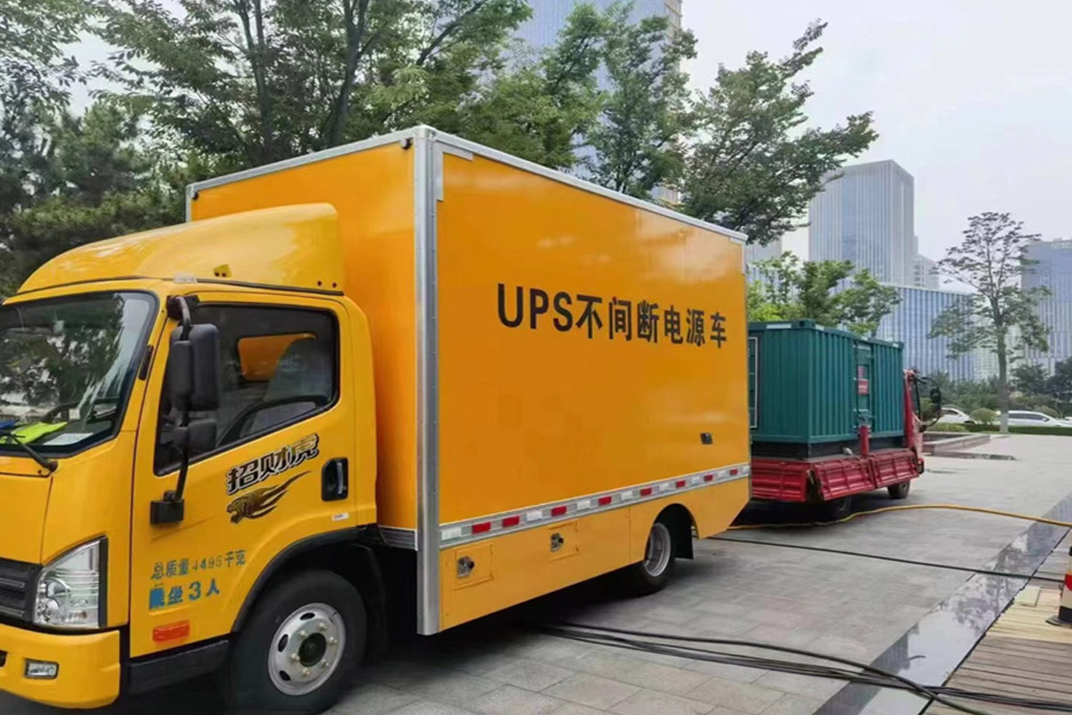河南发电机租赁施工现场