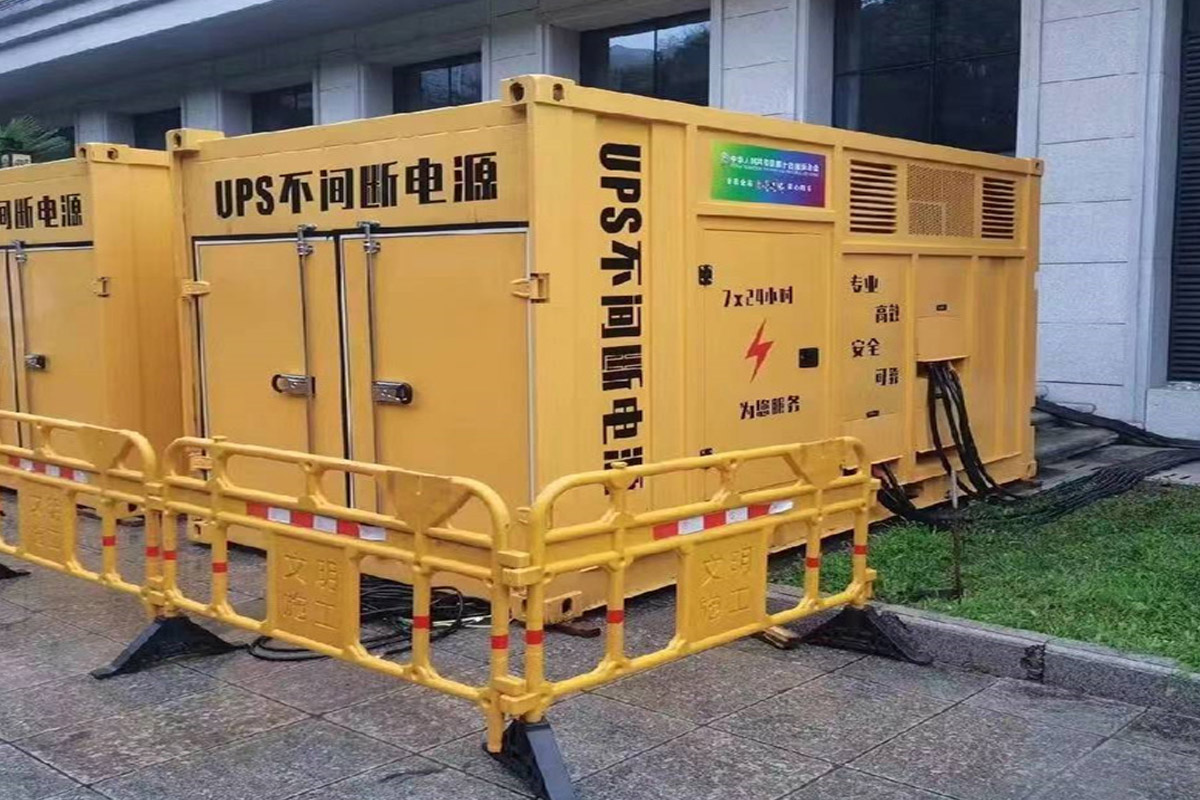 河南发电机租赁施工现场